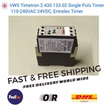 Vws Timetron 2.430.133.02 Single Puls Timer 110-240VAC 24VDC, Entrelec. Fixed Price $80.00.
