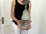 Vtg Benjamin Explosion Proof Light Globe Old Industrial Pendant Farm Gas Station. Fixed Price $144.00.