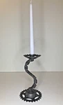 Industrial Steampunk Rotating Metal Gear & Chain Bike Cycle Candle Holder Art. Fixed Price $55.00.