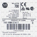 Brand New Allen-bradley 700-HRM12TA17 Tube Base Dial Timing Relay. Fixed Price $118.00.