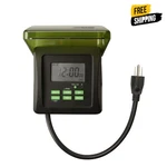 Woods 50015WD Outdoor Heavy Duty Digital Plug-in Timer, 2 Grounded. Fixed Price $21.09.