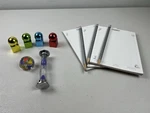 Cranium Primo Edition Replacement Game Pieces Metallic Movers Pawns, Timer, Dice. Fixed Price $9.45.