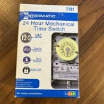 Intermatic T101 24-HOUR Mechanical Timer Switch 120V Spst, Indoor Metal. Fixed Price $36.00.