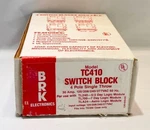 Brk Electronics TC410 Switch Block Pole Single Throw 30A 120/208/240/277 Vac. Fixed Price $14.95.