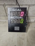 American Led Gible AF-2720-100, 2X4 Digit Production Pace Timer Used. Fixed Price $450.00.