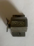 Vintage Veeder 5 Digit Mechanical Counter With Metal Case And Star-like Arm. Fixed Price $25.00.