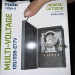 Tork 1109A-O 120-277V 40A Multi-volt Mechanical Lighting Switch Timer-new Box. Fixed Price $49.95.
