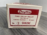 New Dayton 5X828C Solid State Time Delay Relay 0.1-10SEC 120VAC 8-PIN. Fixed Price $49.99.