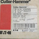 Cutler-hammer 10-5009 Overload Relay 30A Industrial Application. Fixed Price $149.99.