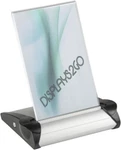 DISPLAYS2GO Slanted Tabletop Sign Holder, Set Of 4, 4" X 6", Adjustable Angles. Fixed Price $19.95.