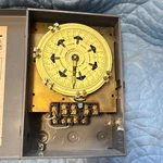 Dayton 2E214A Seven-day Dial Timer Wall Switch 120V 40A Rotary Pole Gray. Fixed Price $95.00.
