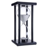 Lodunsyr Hourglass Timer For 60 Minutes, Black Frame White Sand. Fixed Price $31.05.