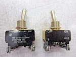 Micro Switch 12TS15-2 Toggle (lot Of 2). Fixed Price $20.00.