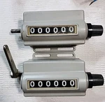 Lot Of 2-VEEDER-ROOT 166716-006 Mechanical Counters. New Old Stock. No Box.. Fixed Price $388.00.