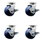 Tool Box Wheel Set 4 Inch Solid Polyurethane Swivel Casters Scc. Fixed Price $214.16.