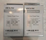 2X New Enerlites HET06A-R-W In-wall 7 Button Preset Timers. Fixed Price $34.99.