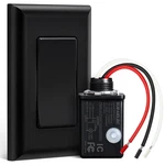 Wireless Light Switch And Receiver Kit Black, 15A High Power, No Wiring Inter. Fixed Price $30.92.