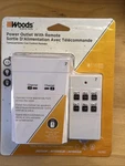 Woods Indoor Power Outlet With Remote Control 59780 - New. Fixed Price $21.00.
