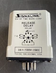 Time Mark Release Delay Relay 361-120V-1SEC 10A Used. Fixed Price $350.00.