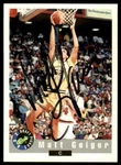 1992-93 Classic Draft Picks Autograph Matt Geiger Georgia Tech #30. Fixed Price $9.99.