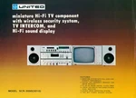 C1970 United Electronics SCR-3000 Home Hi-fi Burglar Alarm Stereo Cassette Vtg. Fixed Price $14.50.