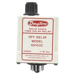 Dayton 6X153C Solid-state Time Delay Relay, .1-10SEC Range, 120VAC In, 11-PIN. Fixed Price $40.00.