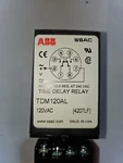 Abb Time Delay Relay W/ 8 Pin Base; TDM120AL; Vac; 10A Res. At 240VAC. Fixed Price $45.00.