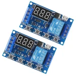 2PCS Dc 6-30V Timer Relay Programmable Delay Module Cycle With Lc.... Fixed Price $17.09.