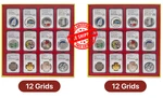 Pack Red Coin Display Tray 12 Grid (holds 24 Certified Slabs). Fixed Price $24.75.