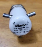 Kilovac KC-12 / 115 Vdc High Voltage Vacuum Relay New. Fixed Price $675.00.
