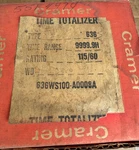 Cramer Type 636 Hour Meter 9999.9, 115V New Free Shipping. Fixed Price $13.95.