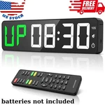 Gym Timer 15" Large Led Display Wall Clock Interval Workout Countdown & Up. Fixed Price $69.99.