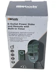 New! Woods 6-OUTLET Power Stake & Remote W/ Built-in Timer, 59785. Fixed Price $14.99.