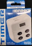 Brinks 500W Security Programmable Single Outlet Digital Timer Model 44-1010. Fixed Price $19.00.