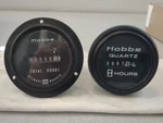 2X Hobbs Hour Analog Time Counter Panel Meter Round 1/10. Fixed Price $10.00.