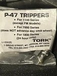 (2 Sets) Tork P-47 On & Off Trippers For 1100 1800 +7000 Series Time Clocks. Fixed Price $16.95.