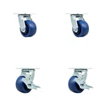Tool Box Wheel Set 4 Inch Solid Polyurethane Swivel Casters Scc. Fixed Price $218.11.