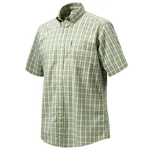 Beretta Drip Dry Short Sleeve Shirt Beige/green Small Upf 50+ LU520T1533012ES. Fixed Price $28.99.