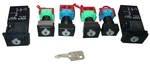 6 Indicator Panel Keyed Switches Eao Mixed Lot Mount Button Lock Project Parts. Fixed Price $74.95.