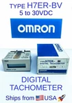 Omron Type H7ER-BV Digital Tachometer 5 To 30VCD * New In Box. Fixed Price $78.95.