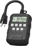 Bn-link 7 Day Outdoor Heavy Duty Digital Programmable Timer Dual Outlet 125V Ac. Fixed Price $14.99.