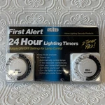First Alert 24 Hour Lighting Timers Pack Multiple On/off Part LS220 Sealed. Fixed Price $28.99.