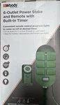 6 Outlet Yard Stake Timer With Photocell And Wireless Remote Control Gre. Fixed Price $20.99.