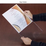 DISPLAYS2GO Set Of 3 Wall Mount Clear Potrait Size Sign Holders 8.5 X 11" - Lot. Fixed Price $9.95.