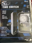 Woods Time Switch 59101R, 120V/40A Spst Outdoor Gray, Black Lockable Metal Box. Fixed Price $64.99.