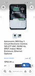 Intermatic ET90115C Electronic Timer, Astro 365 Days, Spdt 2 Piece. Fixed Price $800.00.
