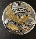Eagle Iron Live To Ride Timer Cover 42585-90T. Fixed Price $47.50.