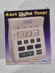 Brand New Franklin 4-IN-1 Digital Timer 151-7500 Kitchen Water Resistant. Fixed Price $38.00.