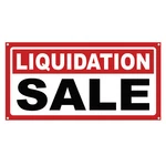 Liquidation Sale 13 Oz Heavy Duty Vinyl Banner Going Out Of Business Sign. Fixed Price $37.99.