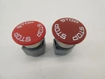 *lot Of 2* Eao 704.075.3 E-stop Round Red Switch Indicator Actuator Emergency.... Fixed Price $50.00.
